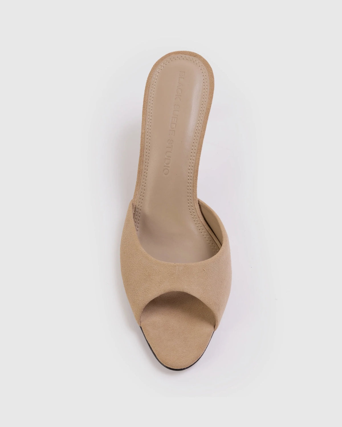 Black Suede Studio Jazz 70 Mule - Taupe