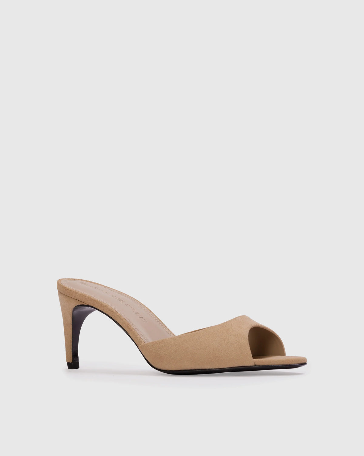 Black Suede Studio Jazz 70 Mule - Taupe