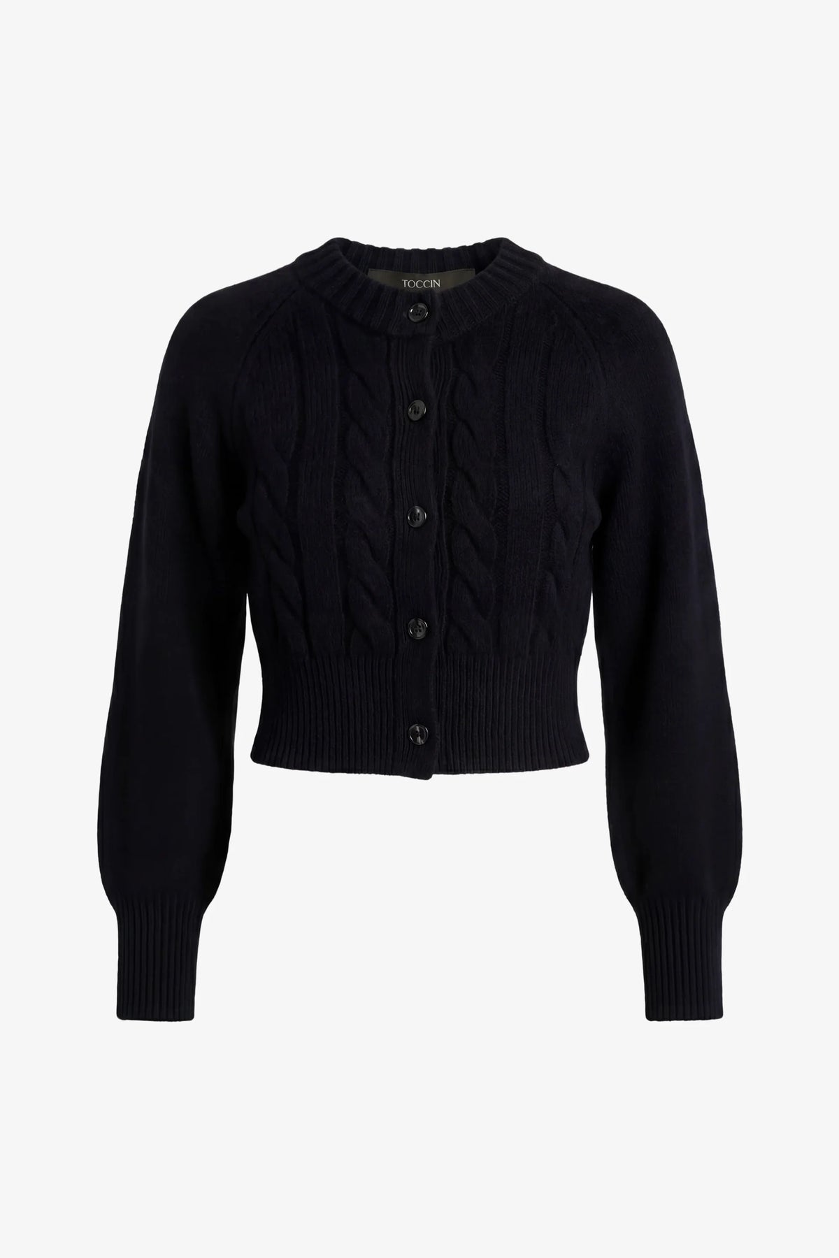 Toccin Rita Cable Knit Cardigan - Jet