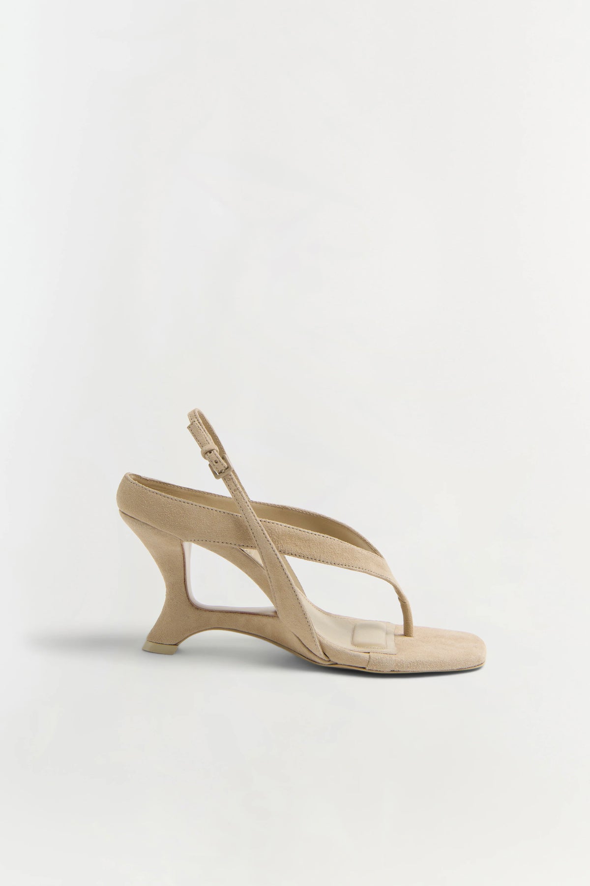 Simkhai Darya Suede Wedge Thong Sandal