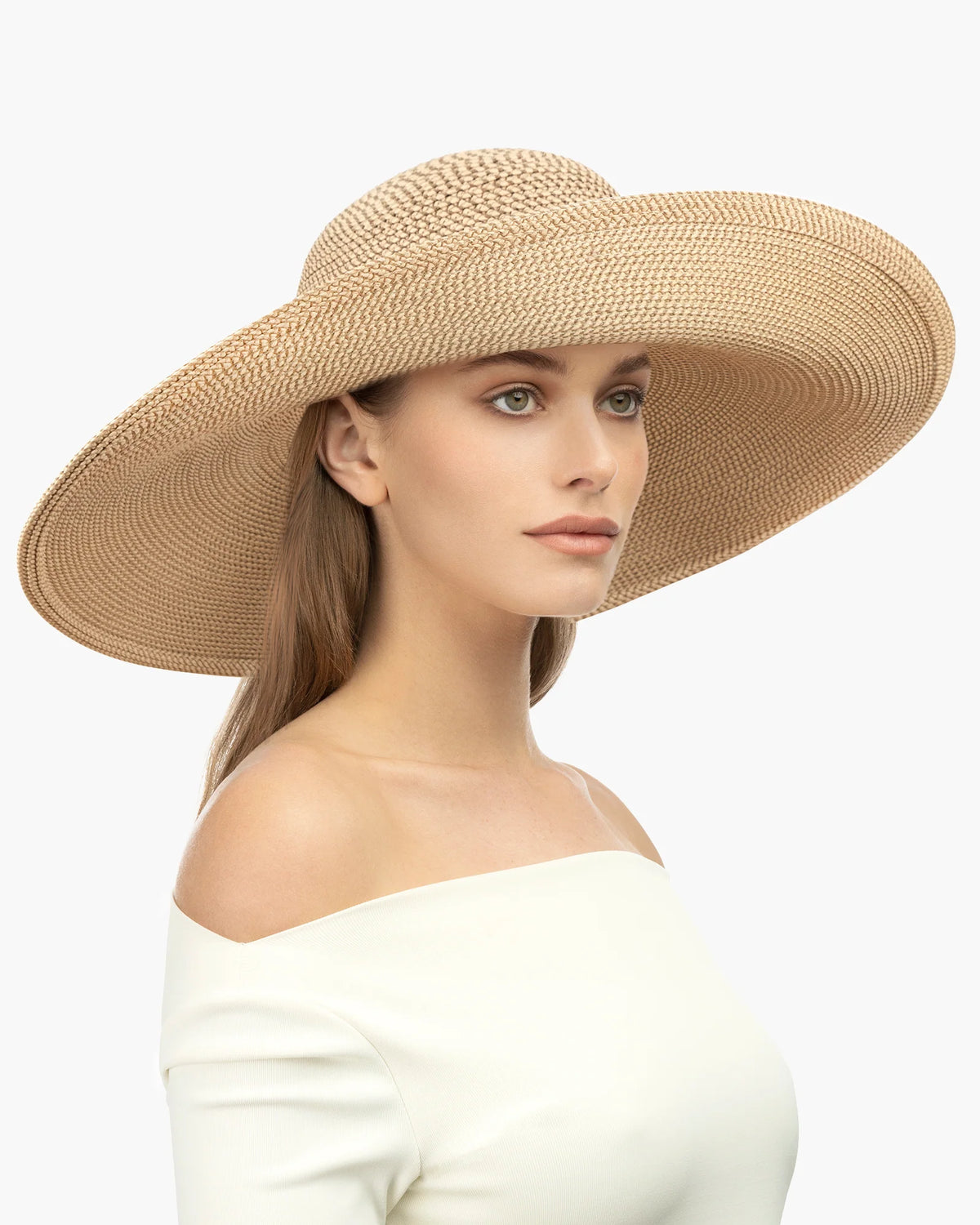Eric Javits Floppy Straw Hat - Peanut
