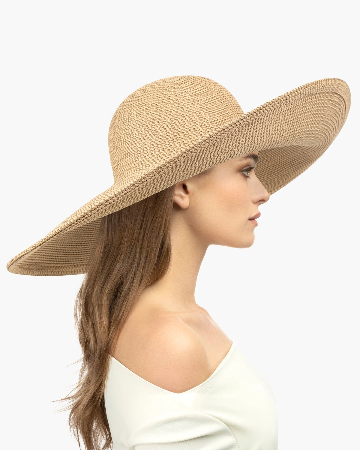 Eric Javits Floppy Straw Hat - Peanut