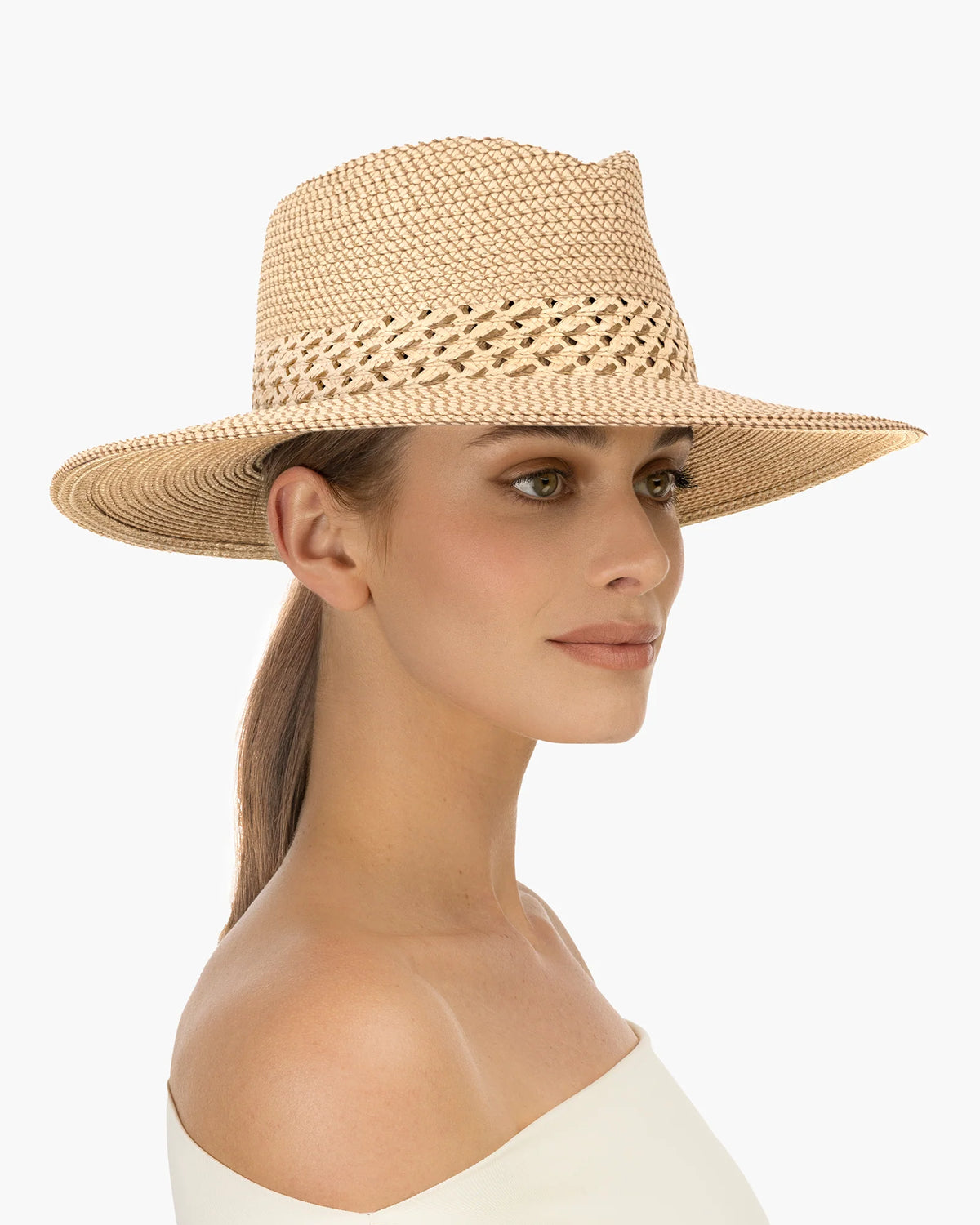 Eric Javits Squishee Bayou Fedora Hat - Peanut