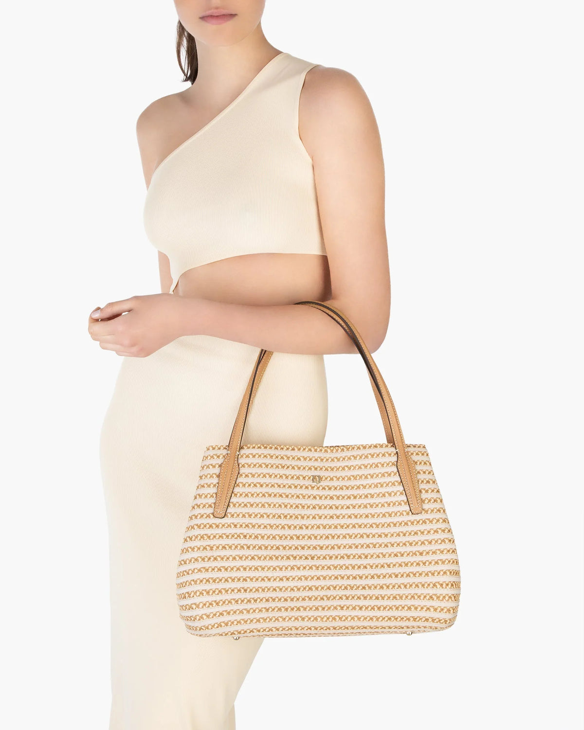 Eric Javits Squishee Isla Straw Bag - Peanut