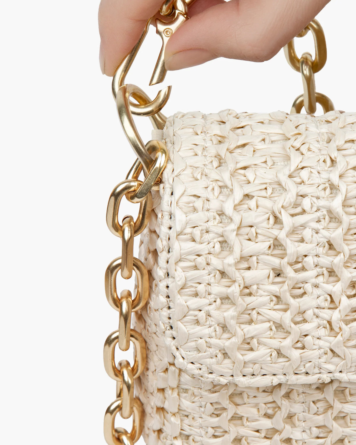 Eric Javits Lil Cherie Straw Crossbody Bag