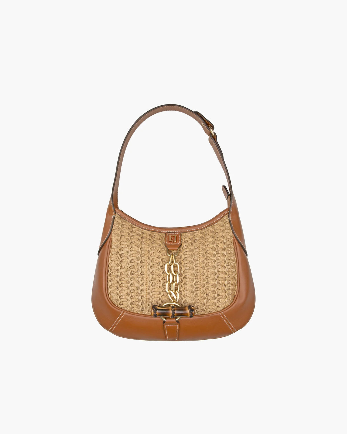 Eric Javits Lil Isle Raffia Crossbody Bag - Natural