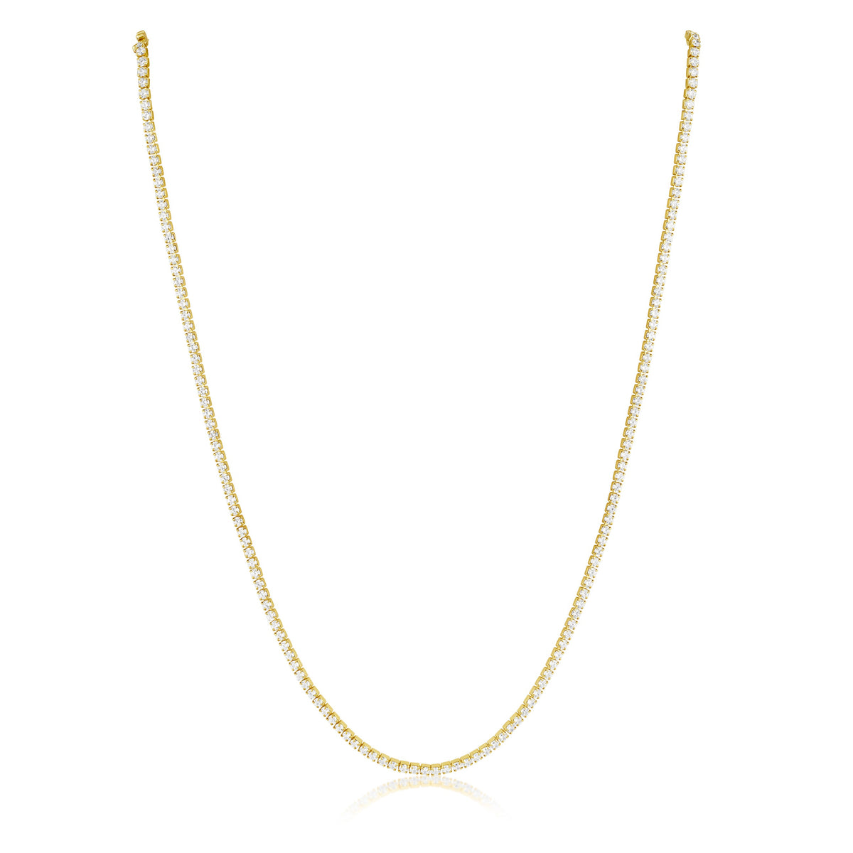 Sahira Jewelry Annie Dainty Tennis Choker - Gold