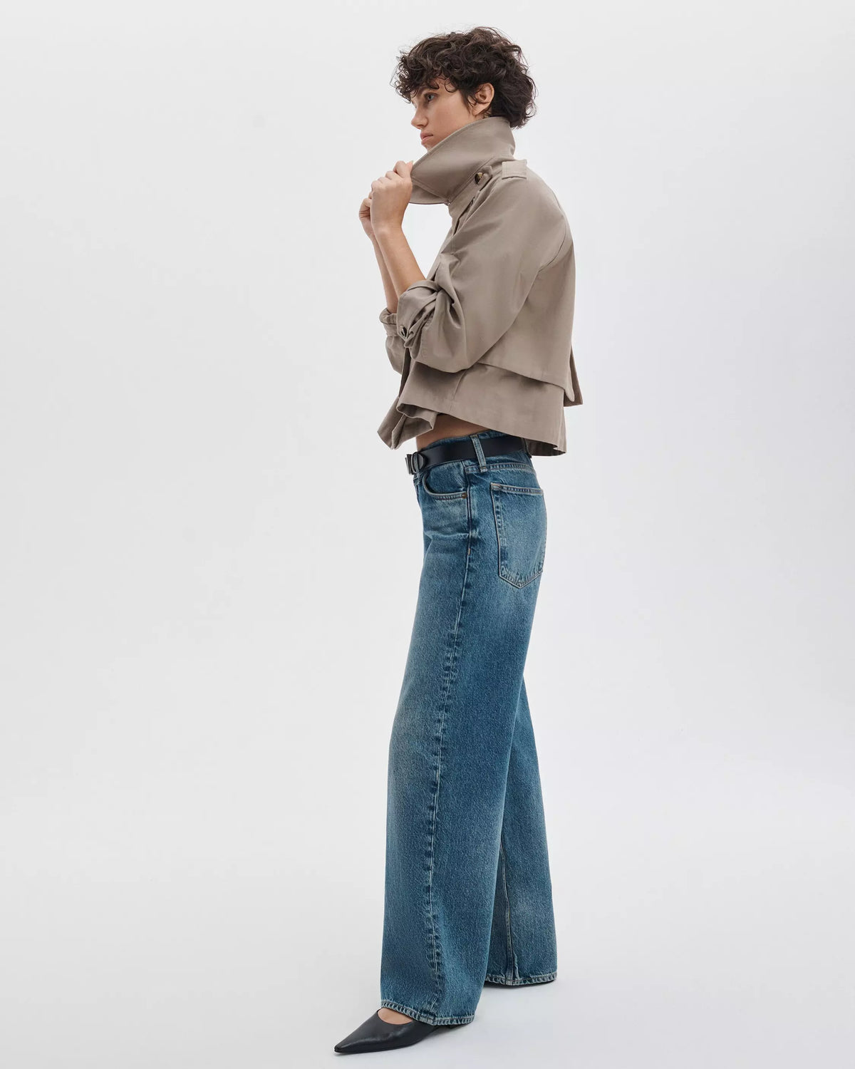 rag&bone Saige Relaxed Straight Jeans - Echo