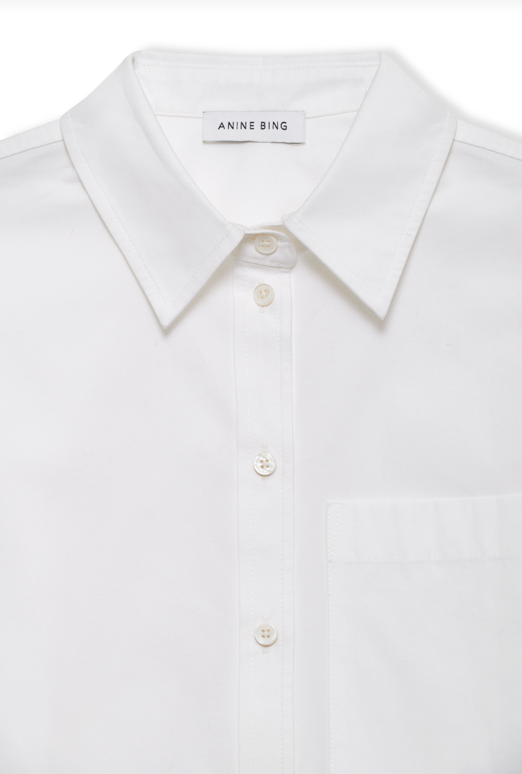 Scott Cropped Shirt - White