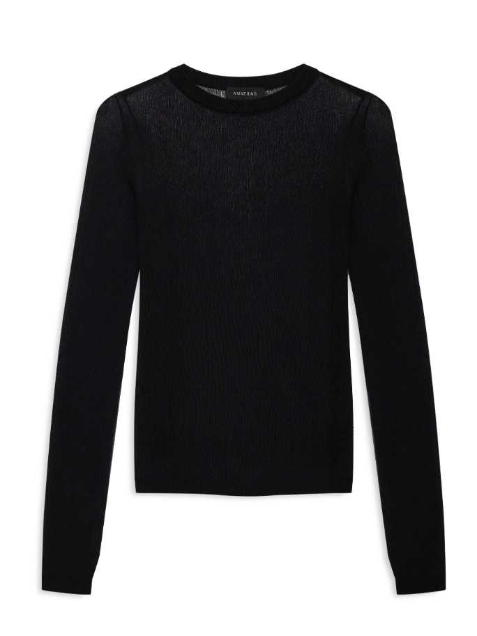 Anine Bing Tiana Long Sleeve - Black