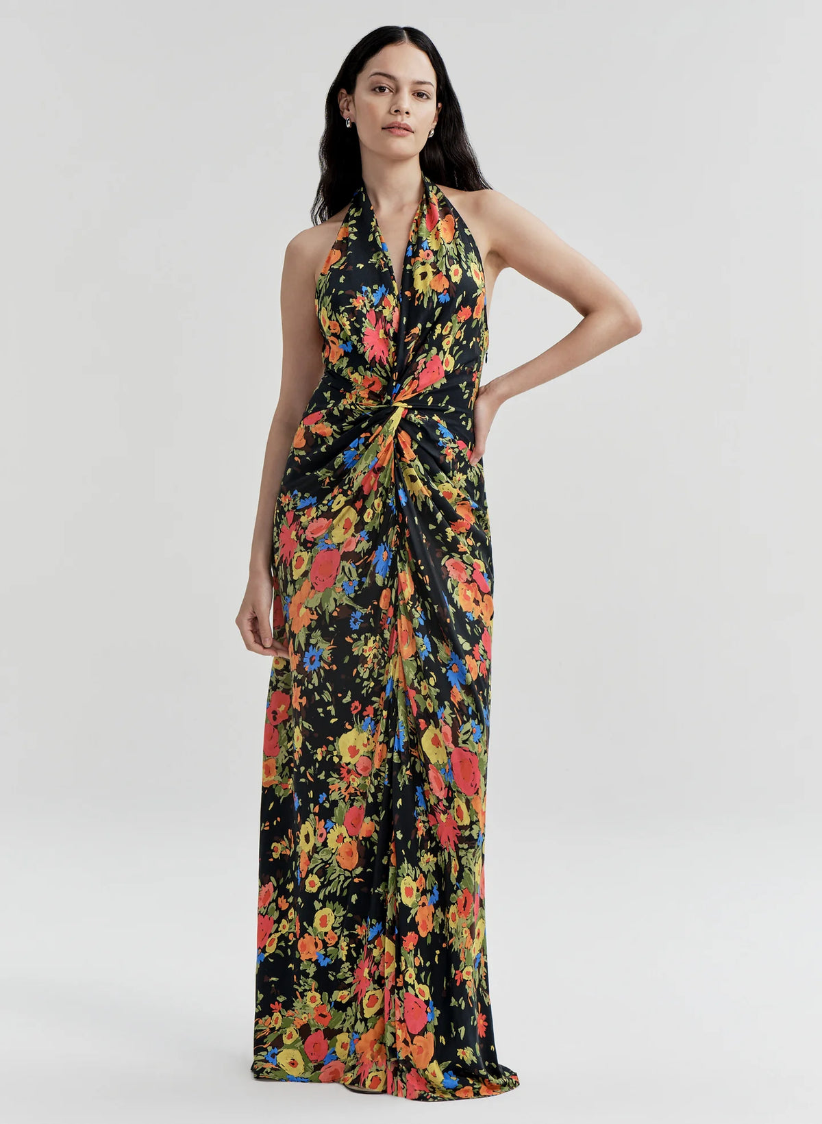 ALC Mabel Floral Satin Gown