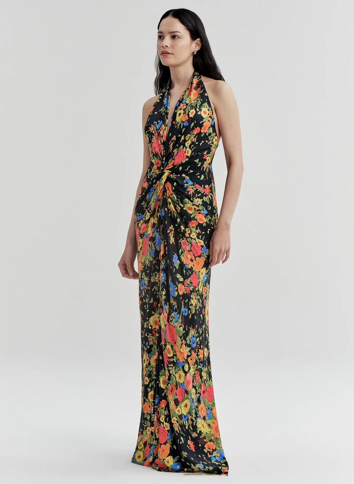 ALC Mabel Floral Satin Gown