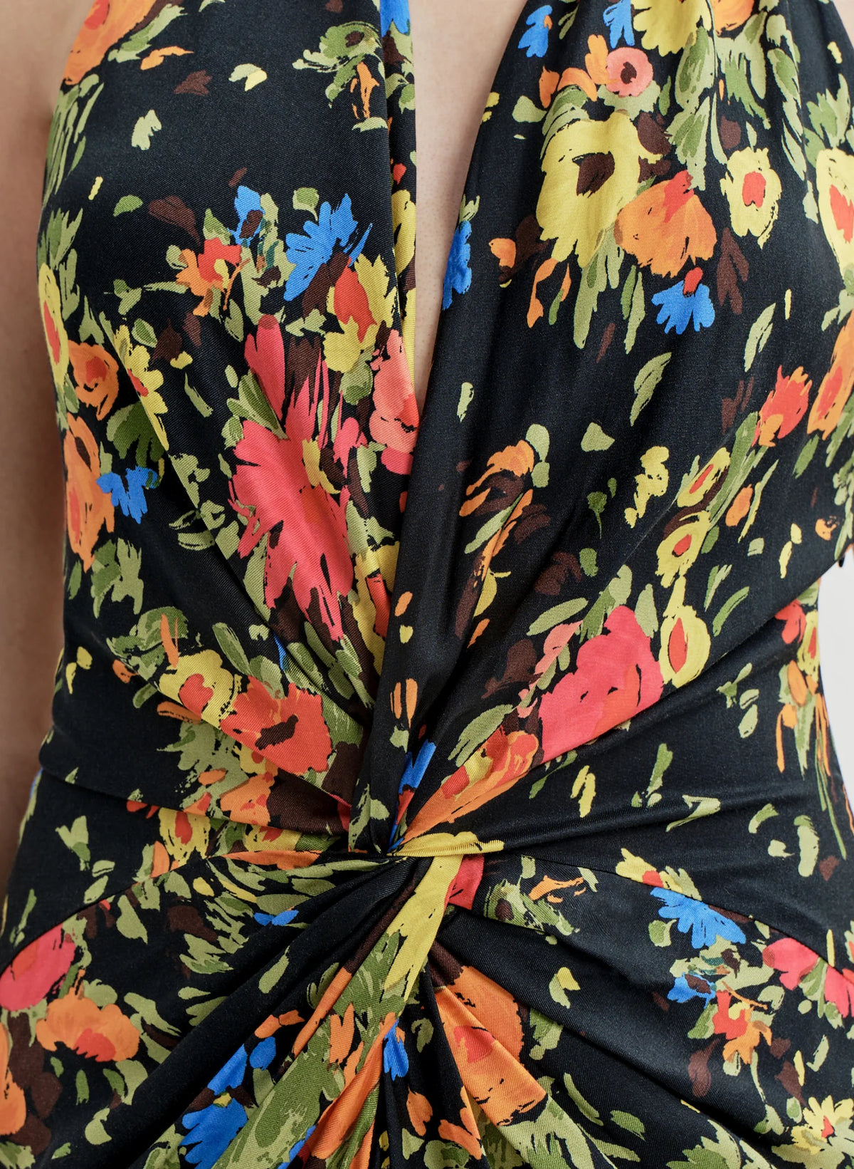ALC Mabel Floral Satin Gown