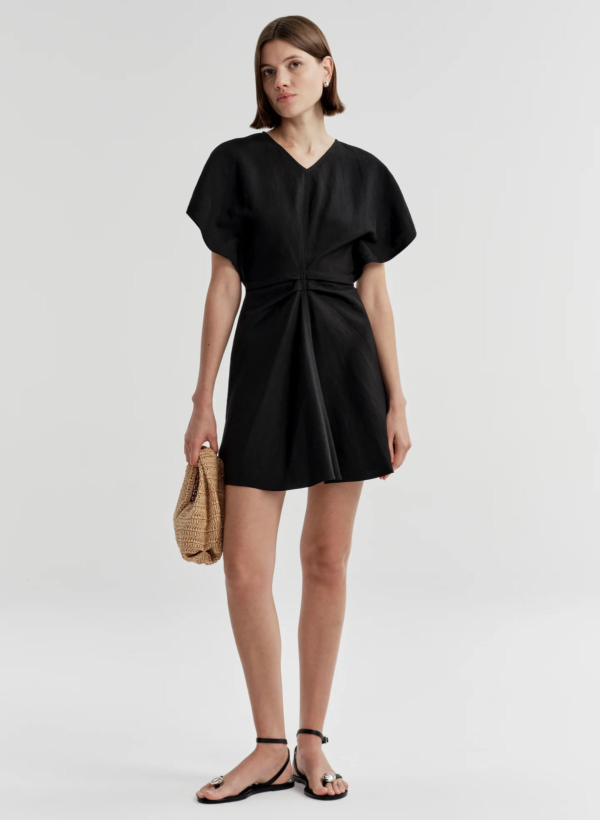 ALC Leni Linen Mini Dress