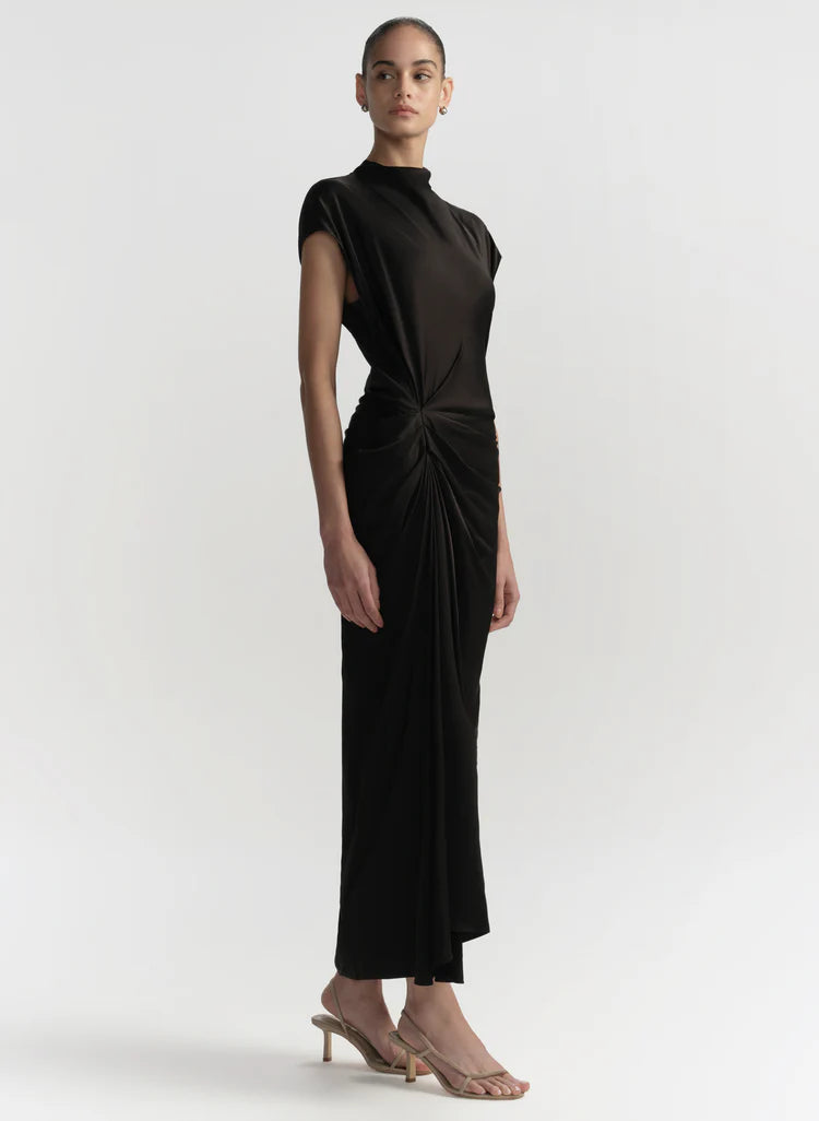 ALC Alma Satin Midi Dress