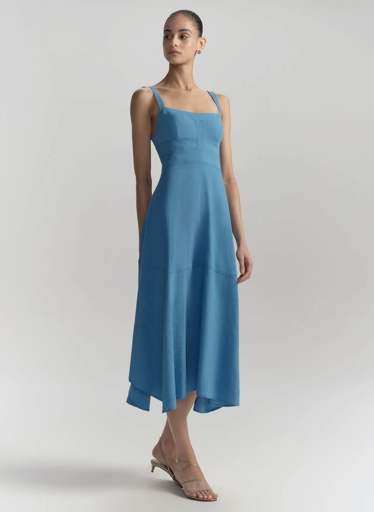 A.L.C. Harlow Linen Midi Dress