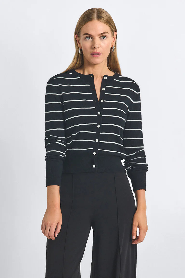 Thibeaut Plaited Stripe Cardigan