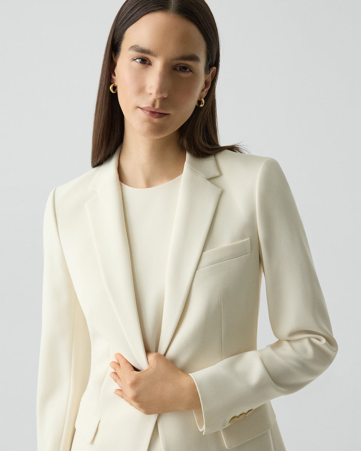 Theory Staple Blazer - Admiral Crepe