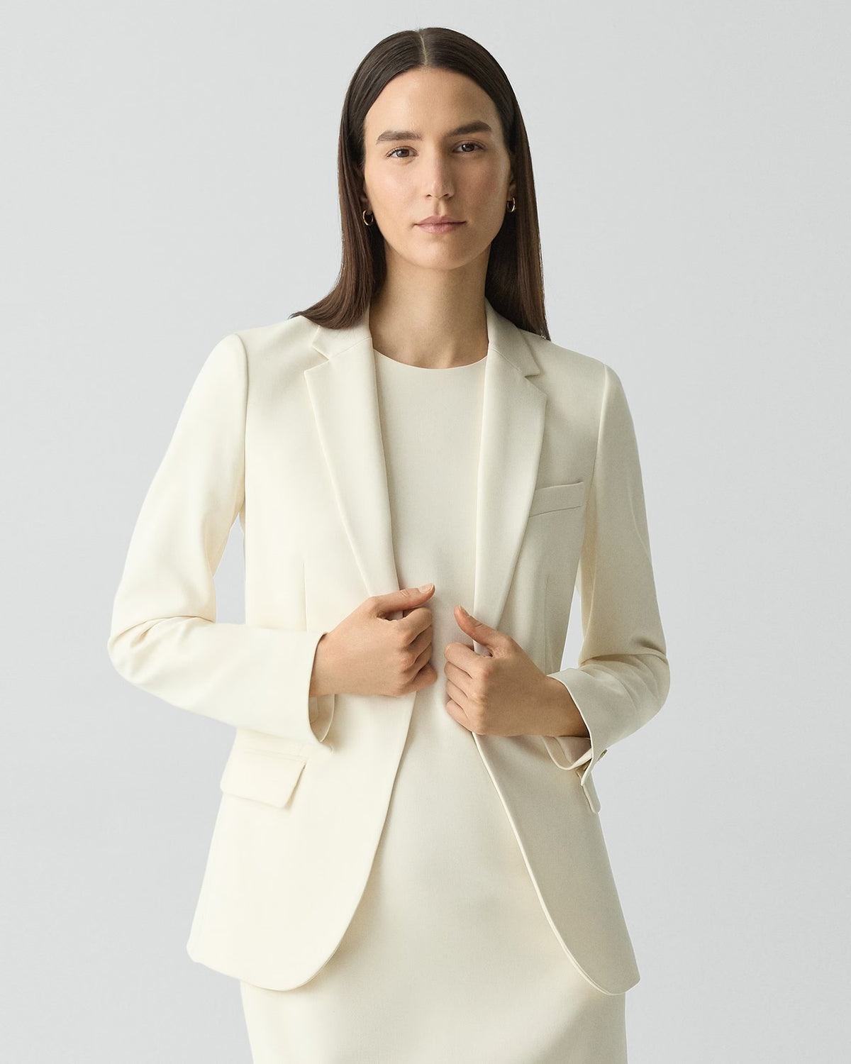 Theory Staple Blazer - Admiral Crepe