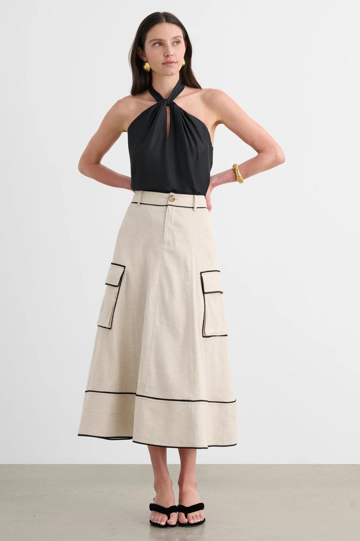 Toccin Shiloh Cargo Skirt - Desert/Jet