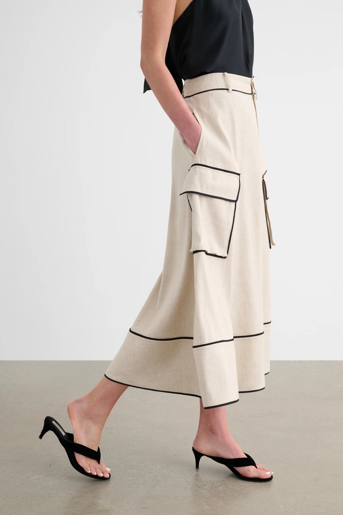 Toccin Shiloh Cargo Skirt - Desert/Jet