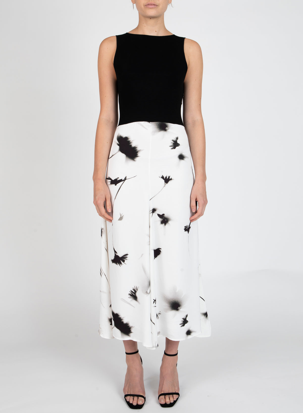 Phoebe Sleeveless Mixed Media Dress