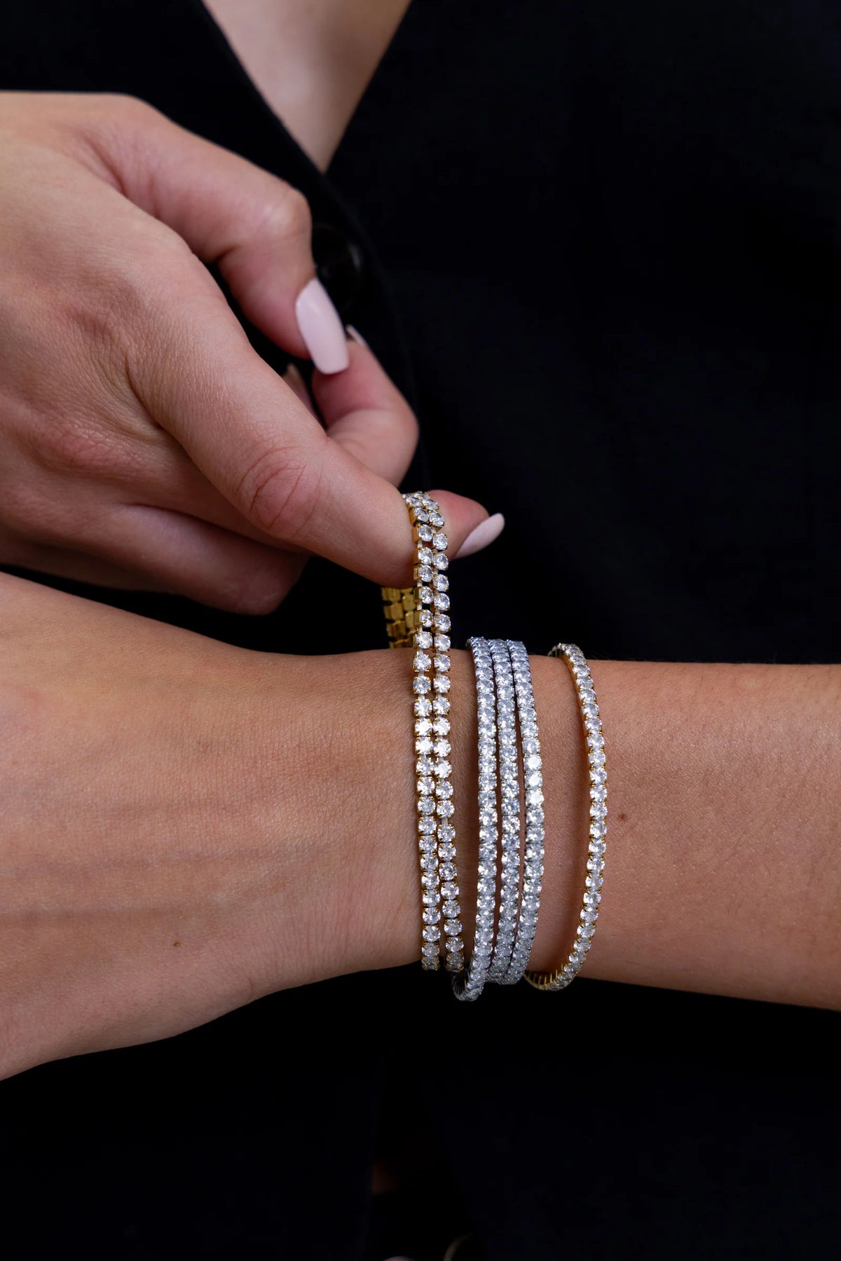 Sahira Jewelry Design Eileen CZ Stretch Bracelet