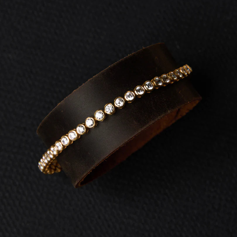 Hart Bezel Tennis Bracelet