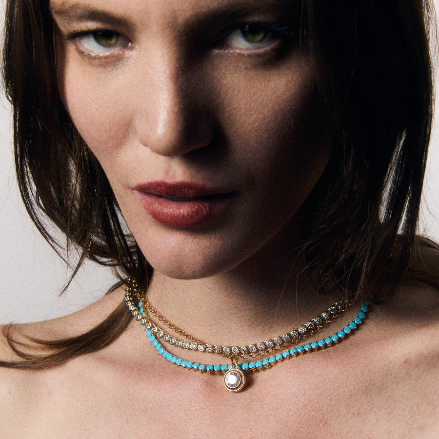 Hart Turquoise Tennis Necklace