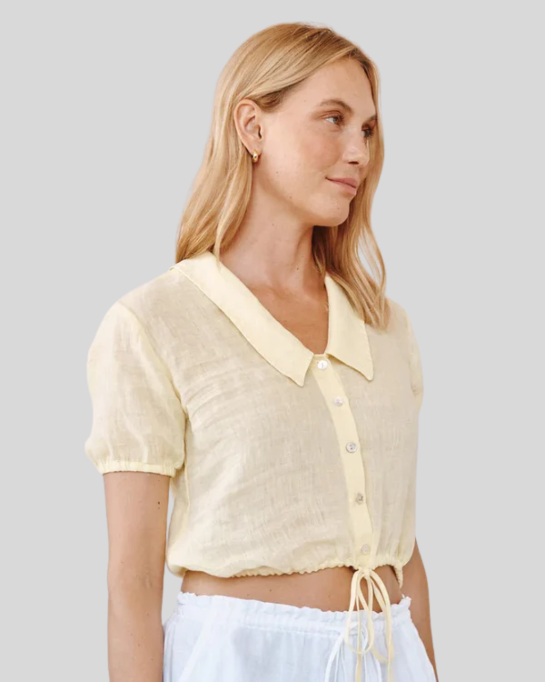 Bella Dahl Short Sleeve Puritan Collar Shirt