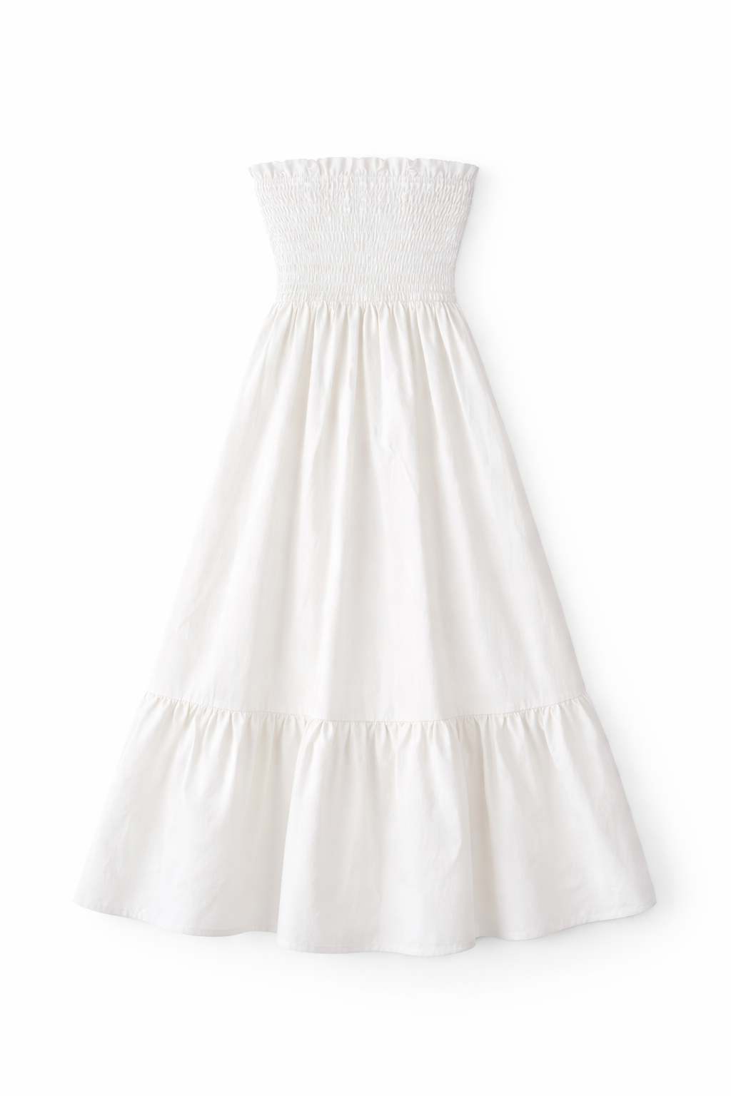 Kasia Cosmos Strapless Smocked Maxi Dress