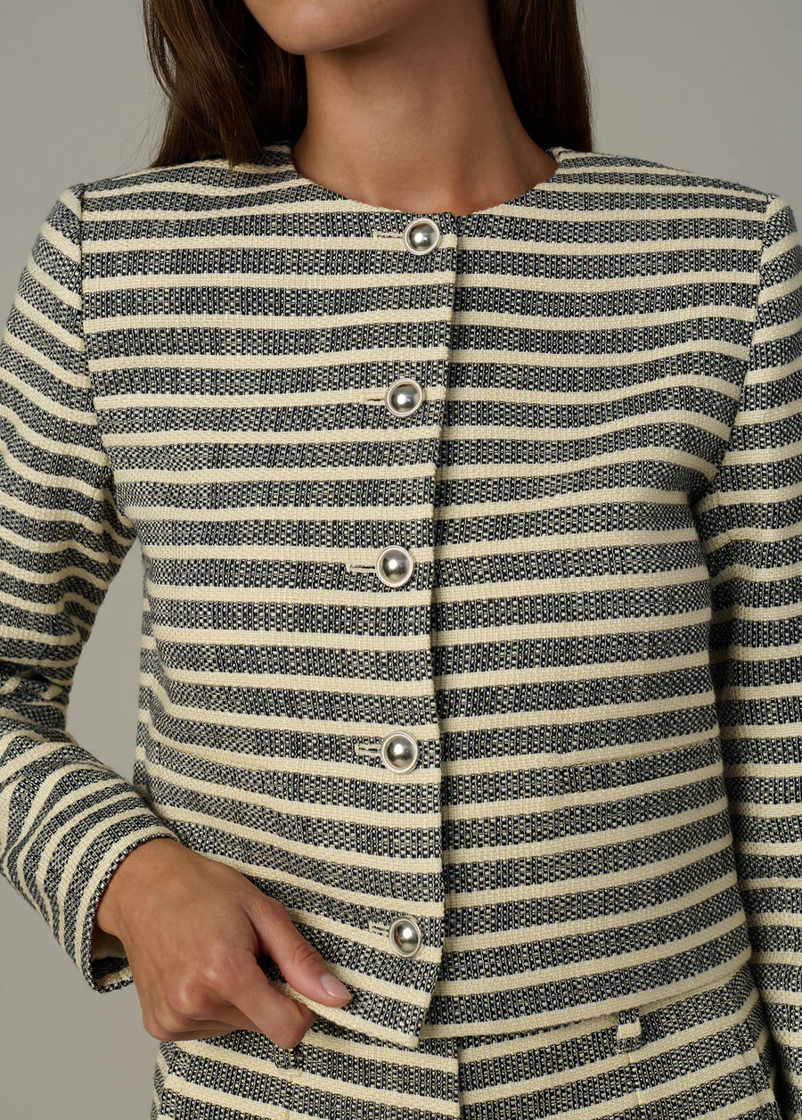 Joe's Jeans The Talia Striped Crop Jacket