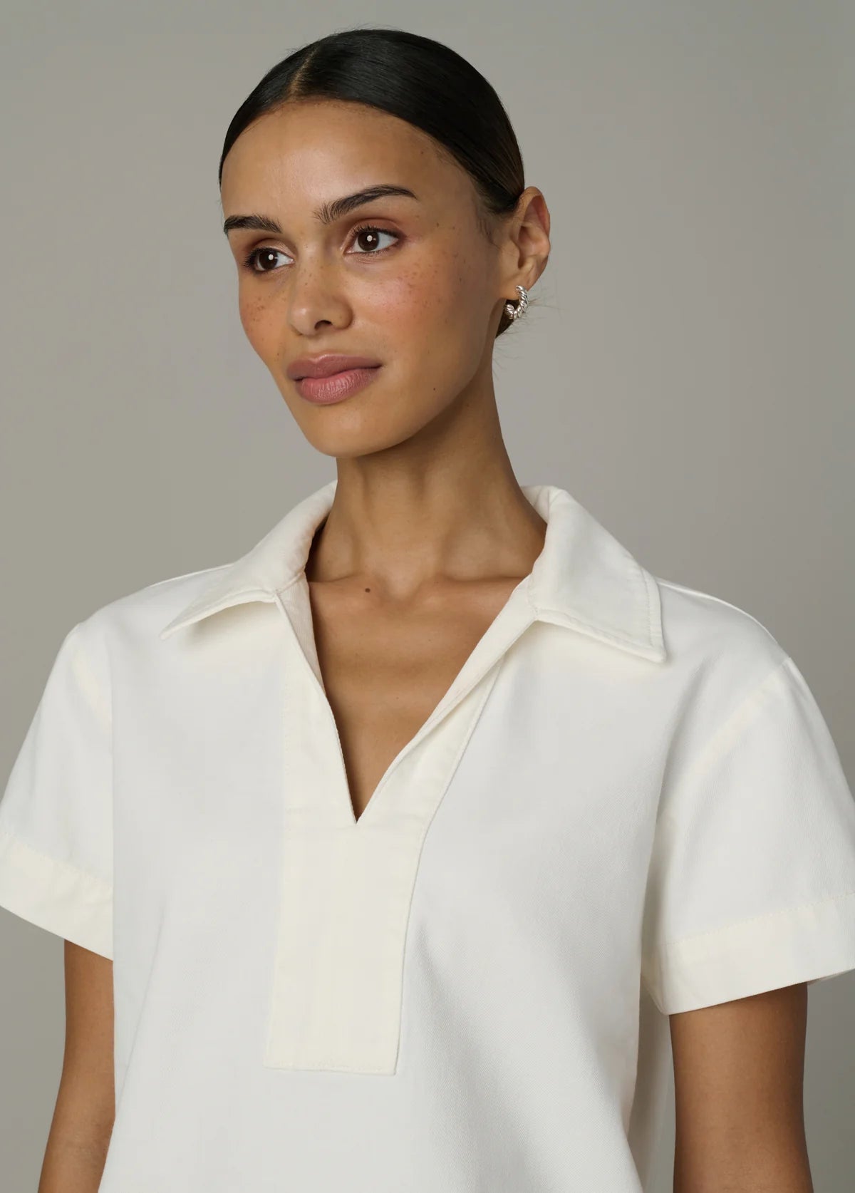 Lillian Denim Popover Shirt