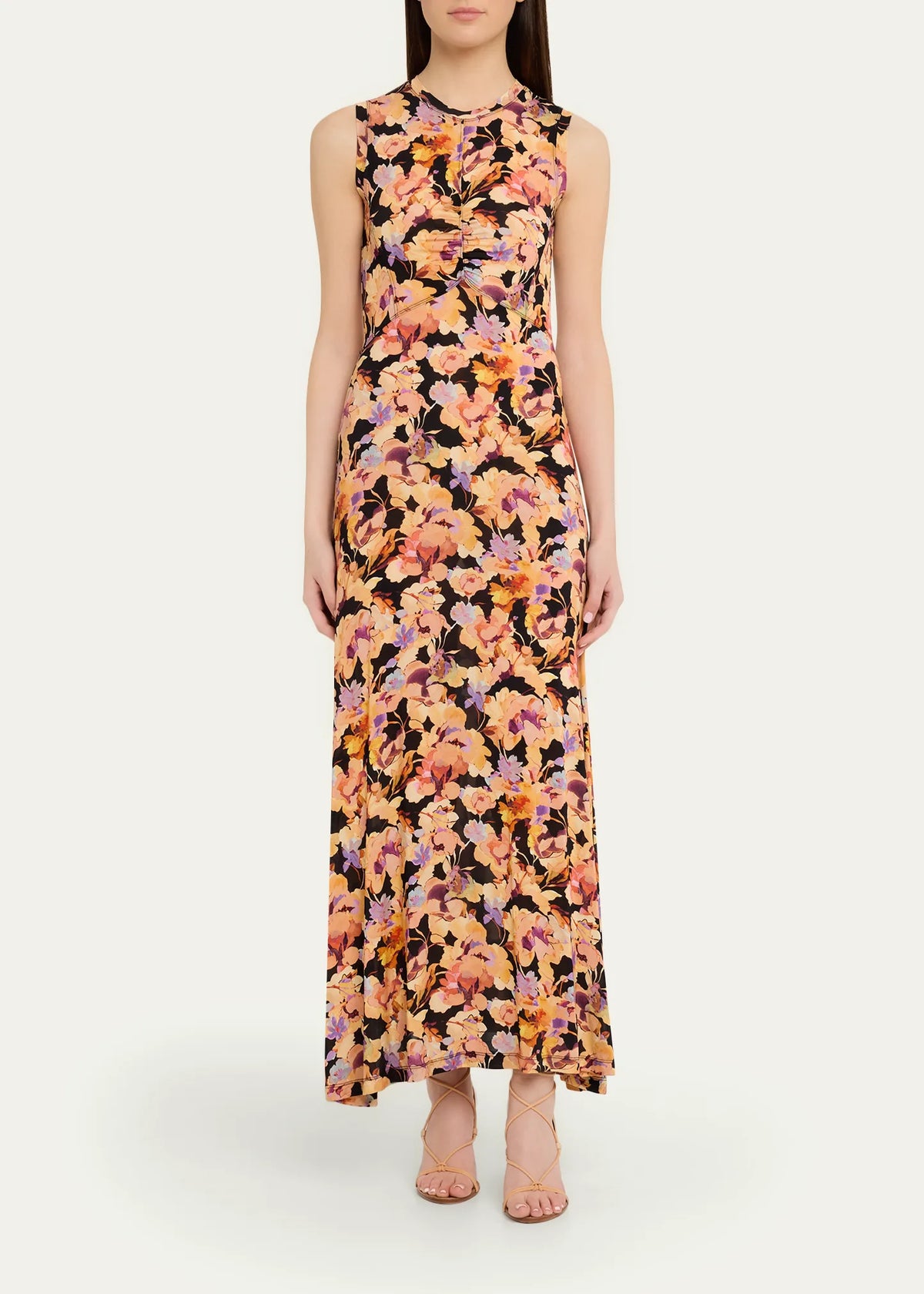 Lina Floral Jersey Maxi Dress