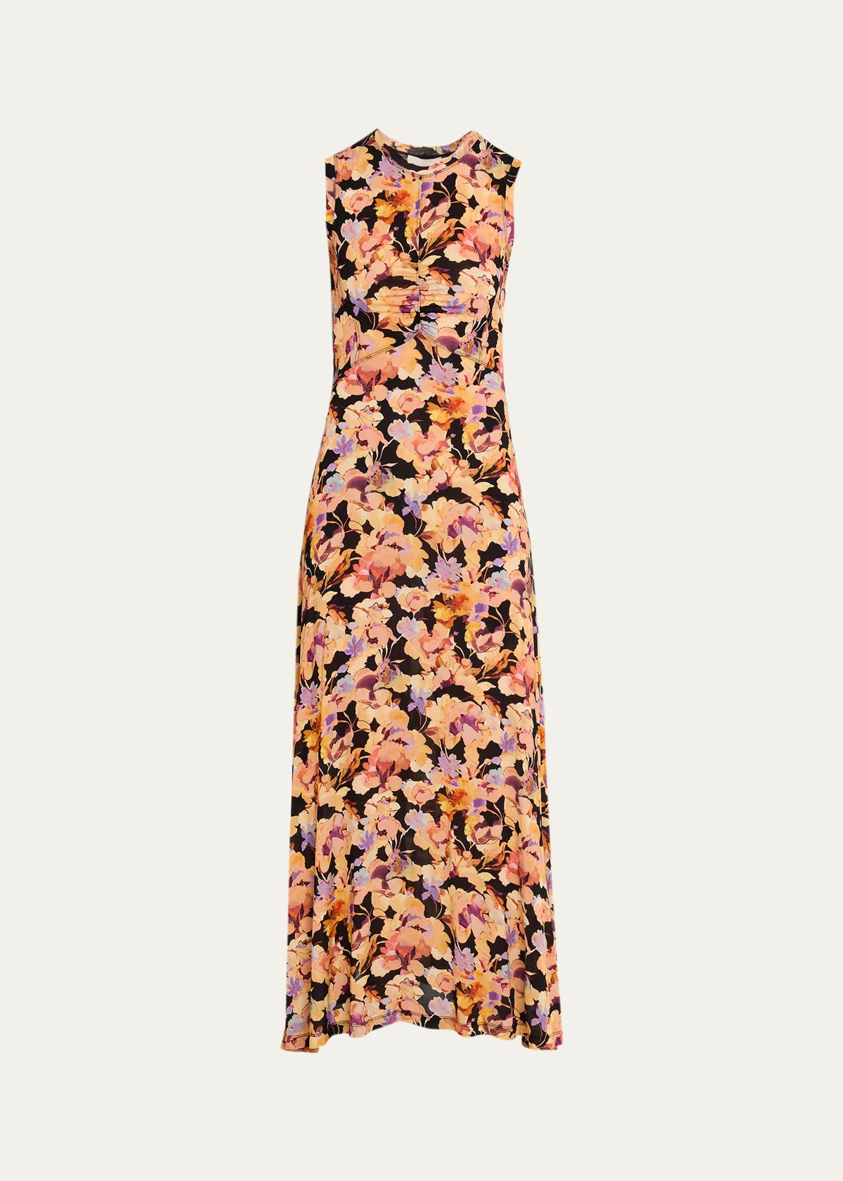 Lina Floral Jersey Maxi Dress