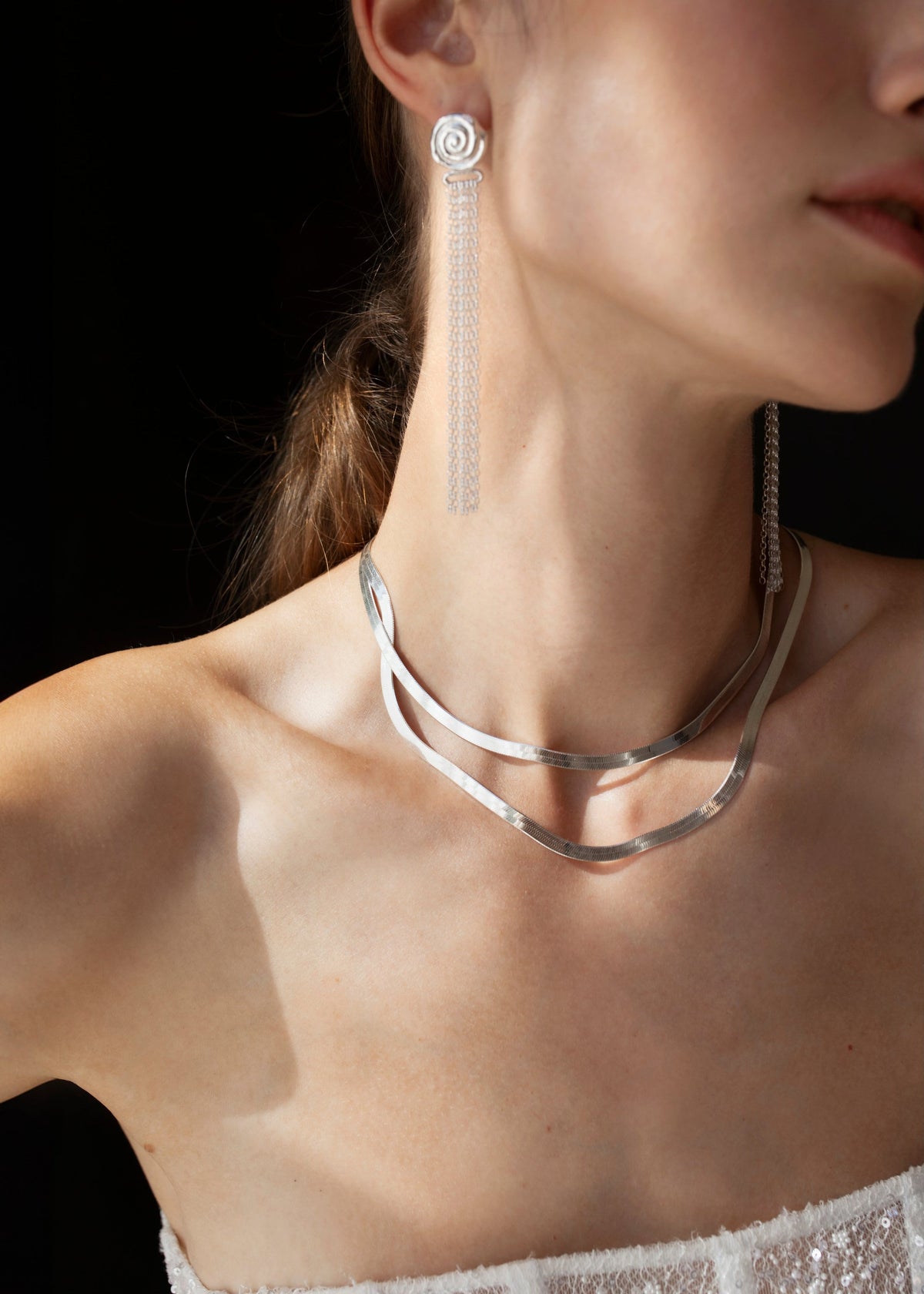 Pamela Card Jewelry Sleeping Venus Necklace - Silver