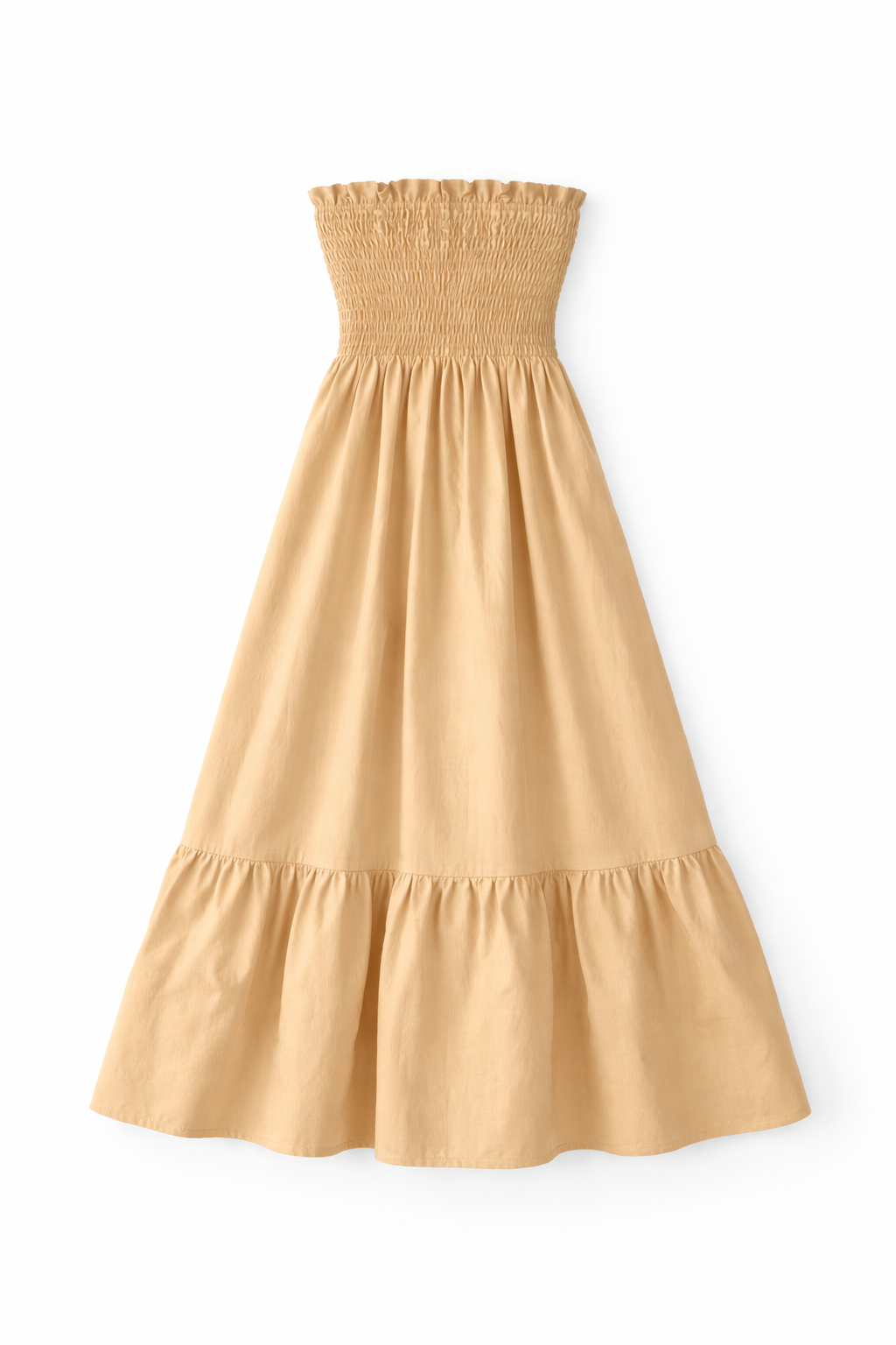 Kasia Cosmos Strapless Smocked Maxi Dress