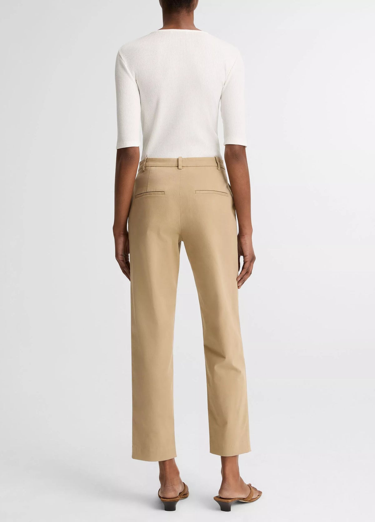 Vince Avery Mid-Rise Italian Stretch-Cotton Chino Pant