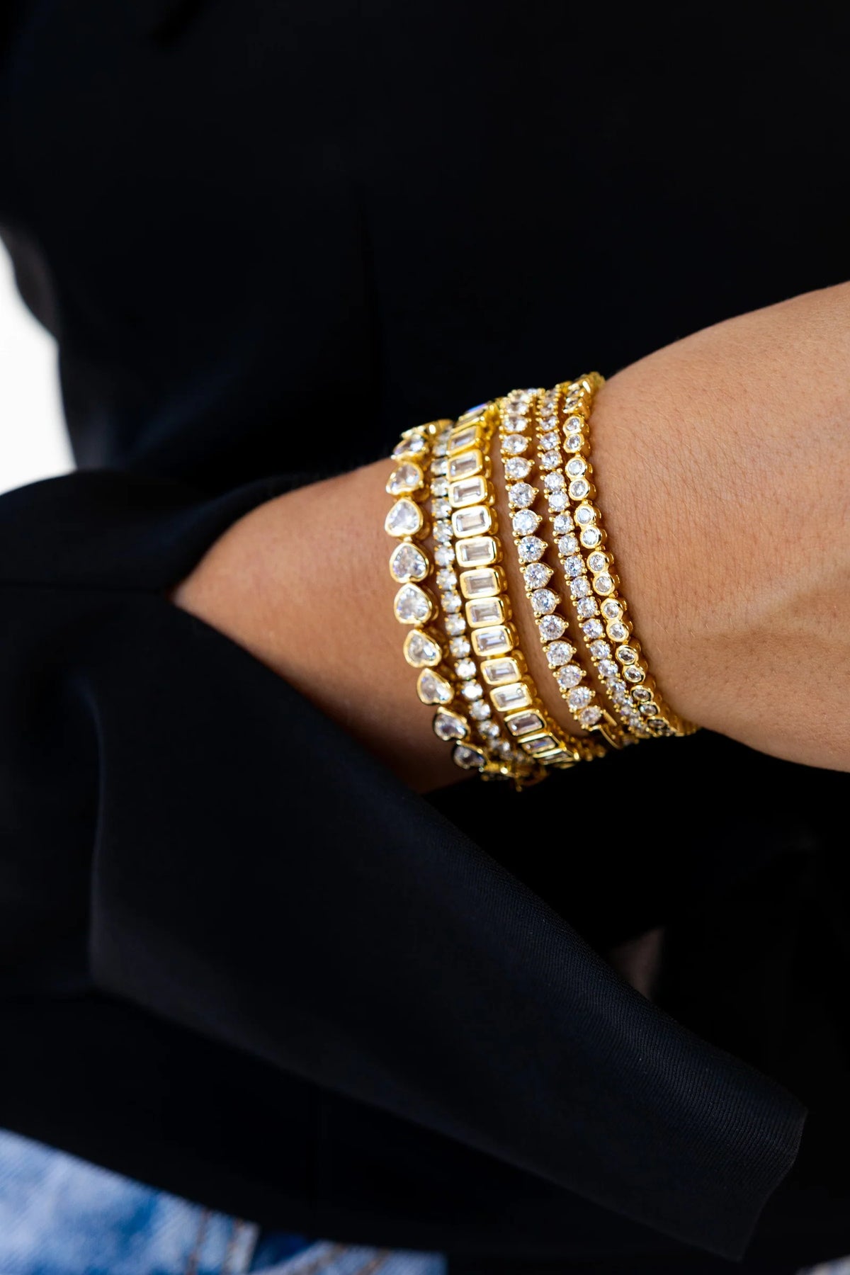 Erin Fader Ella Tennis Bracelet Bracelet - Gold