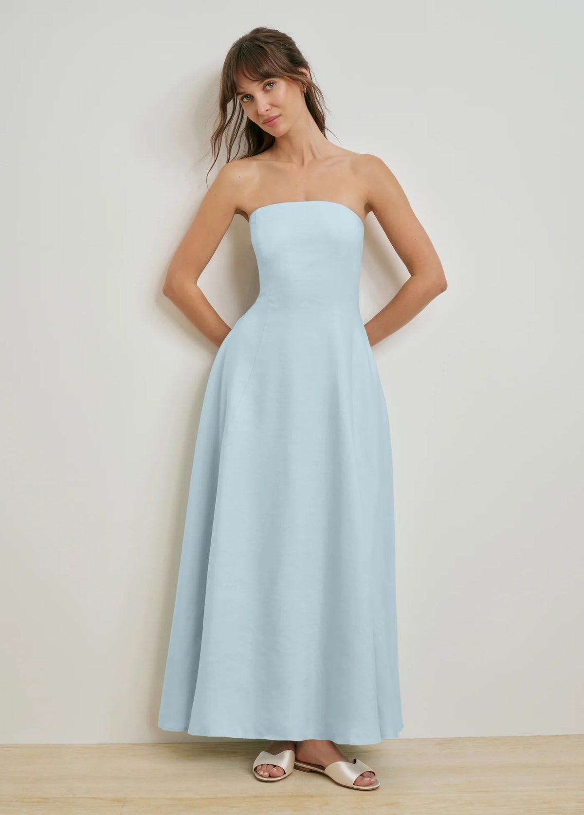 Favorite Daughter The Favorite Linen Dress - Aqua