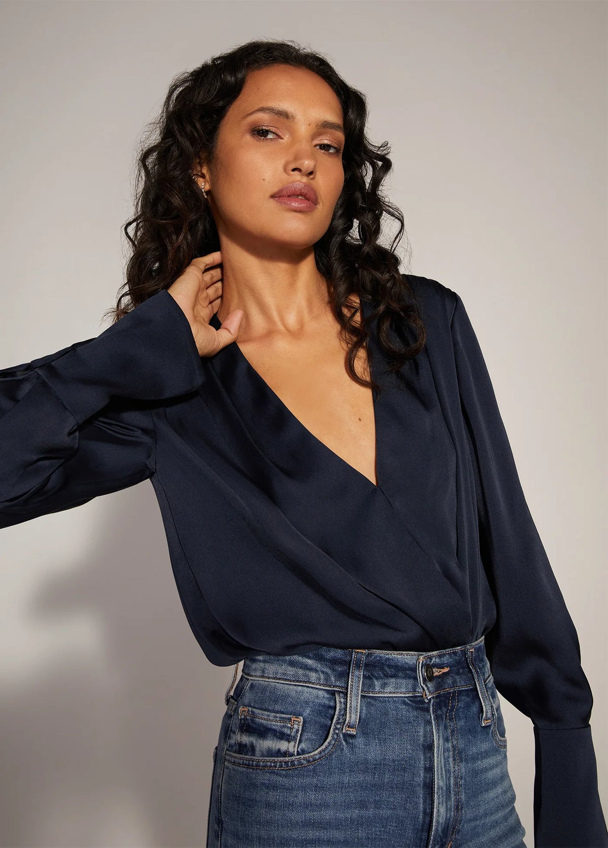 The Date Blouse - Navy