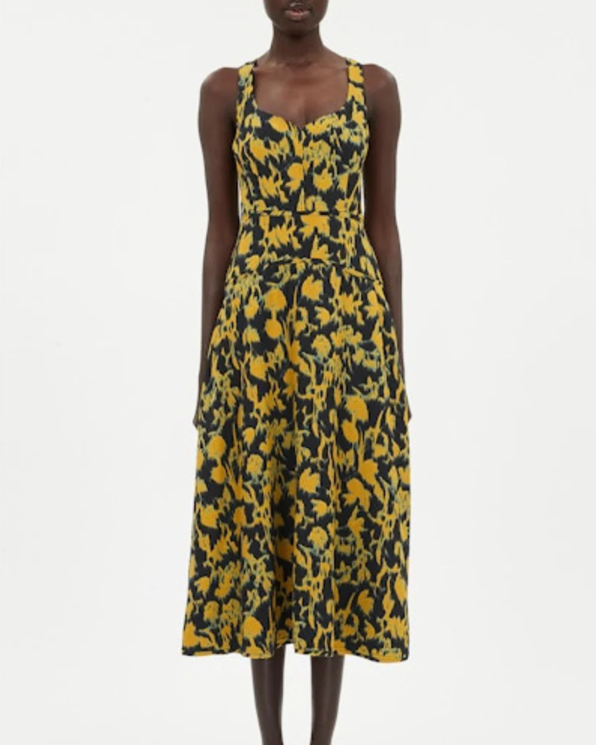 Vivi Sweetheart Neckline Midi Dress
