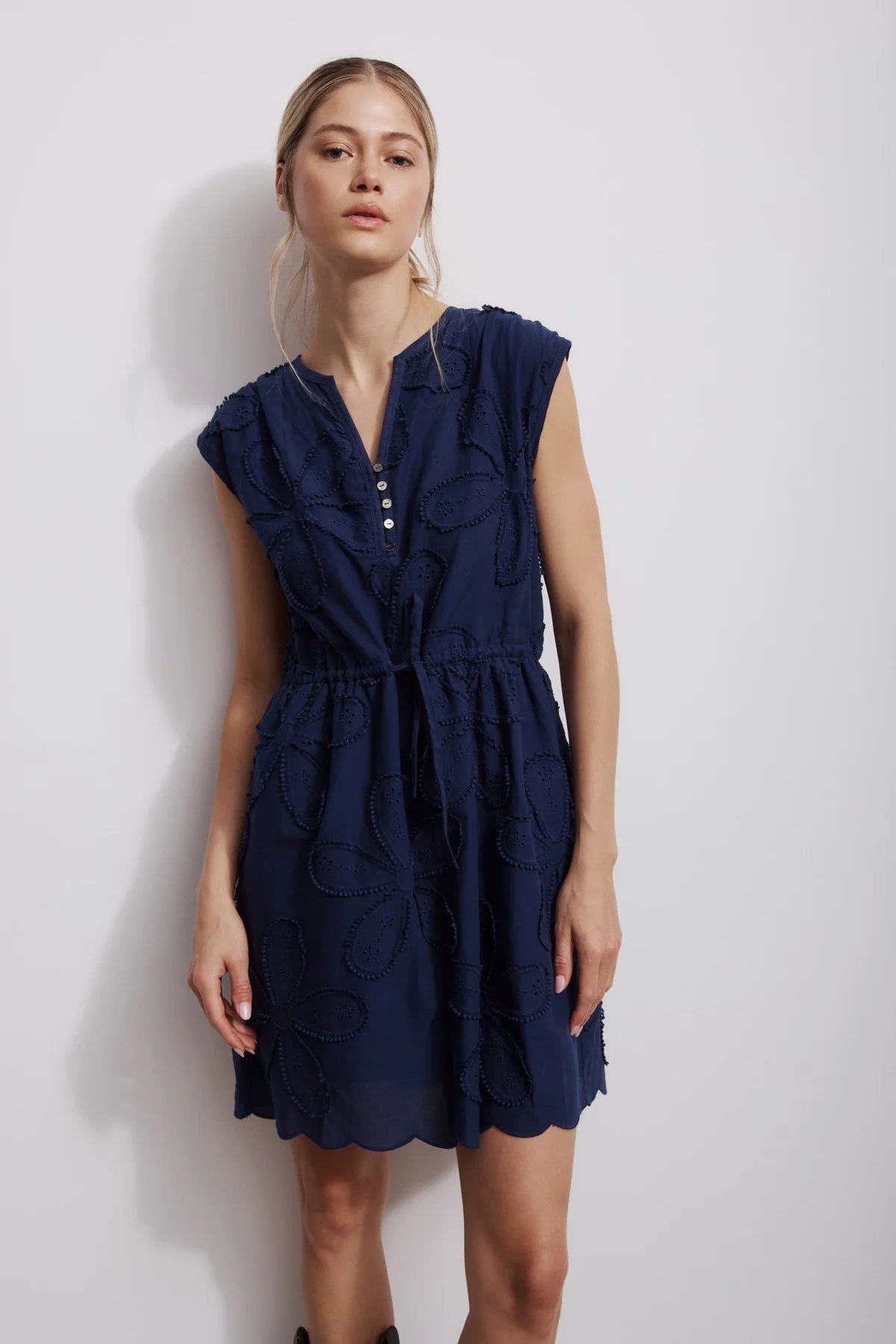 Melissa Nepton Brielle Dress - Navy