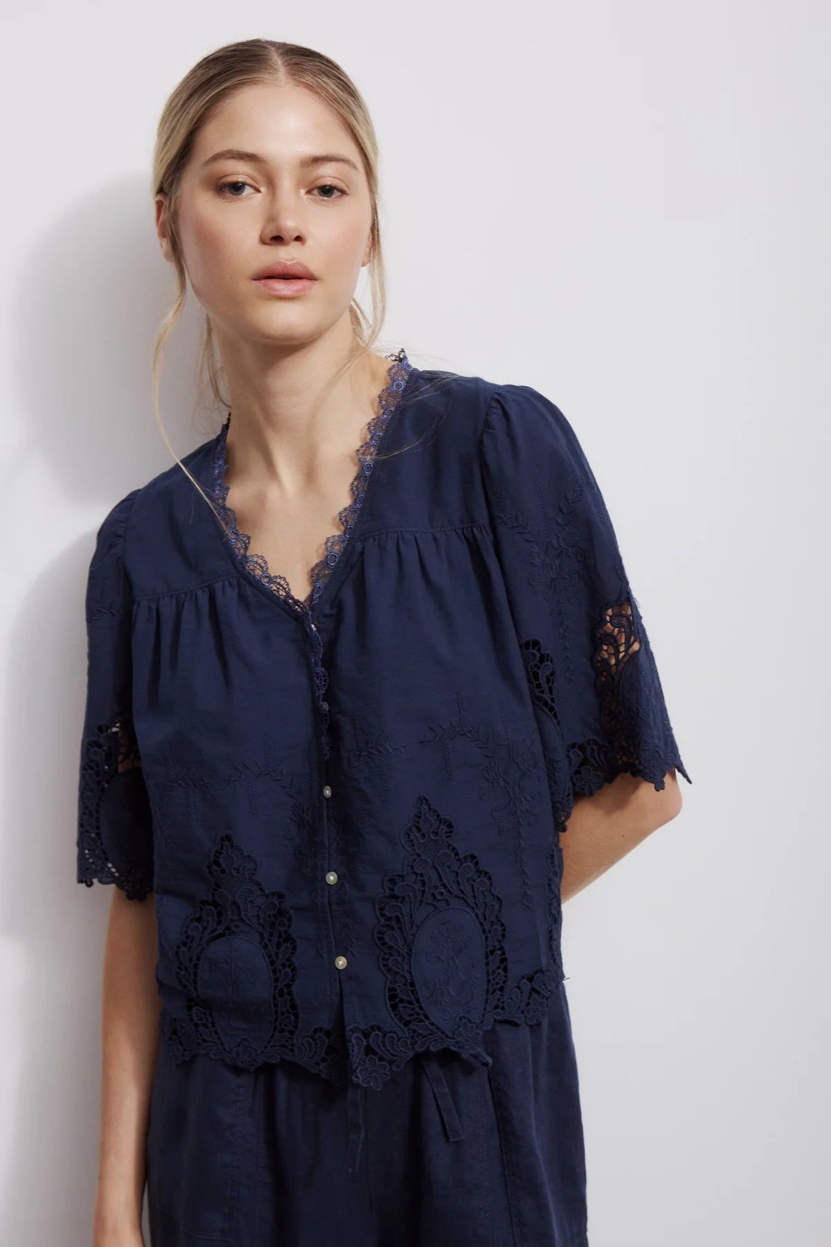Melisaa Nepton Maoli Blouse - Navy