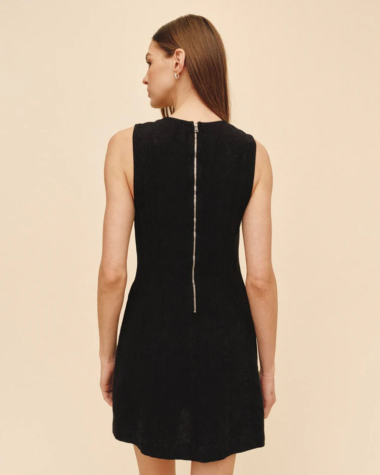 Bella Dahl Seamed Zip Back Mini Dress