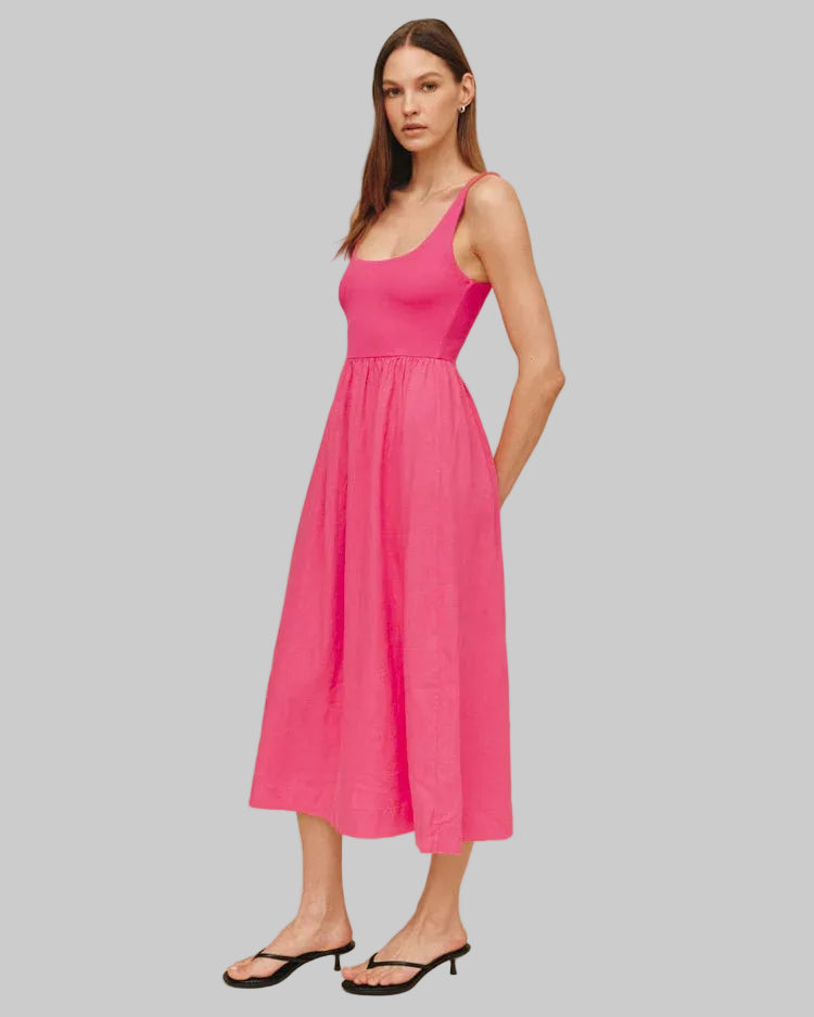 Bella Dahl Sleeveless Knit Combo Dress