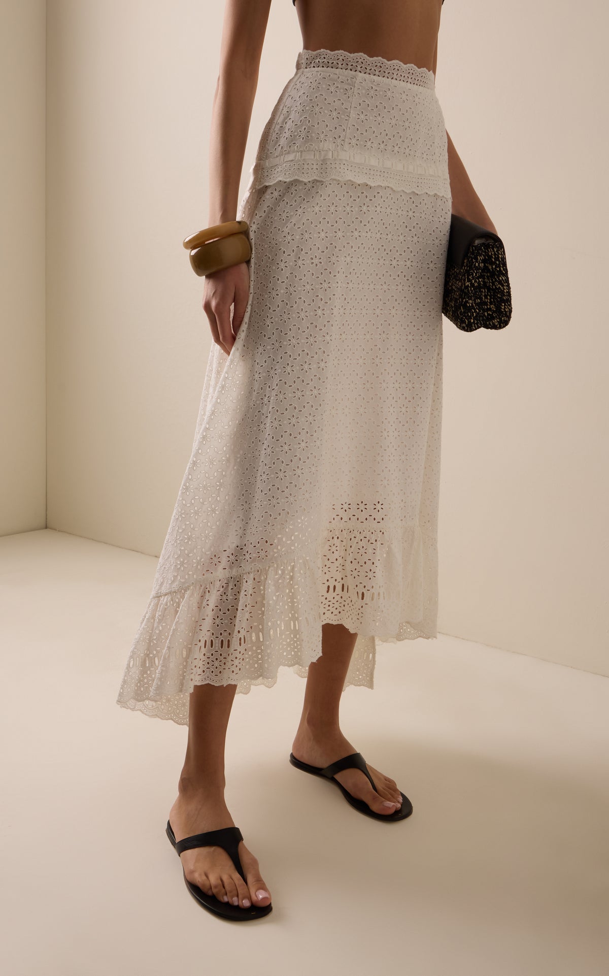 Ulla Johnson Violetta Cotton Skirt - Pristine