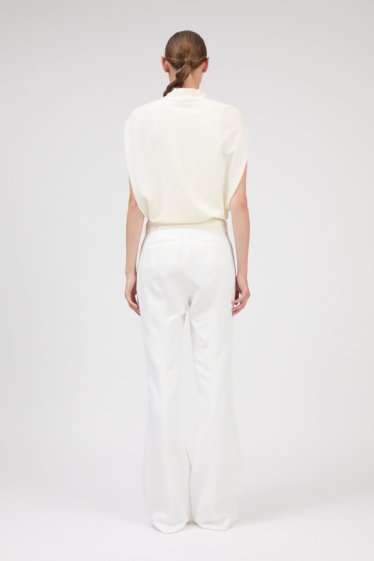 Simkhai Juli Draped Cape Top - Ivory
