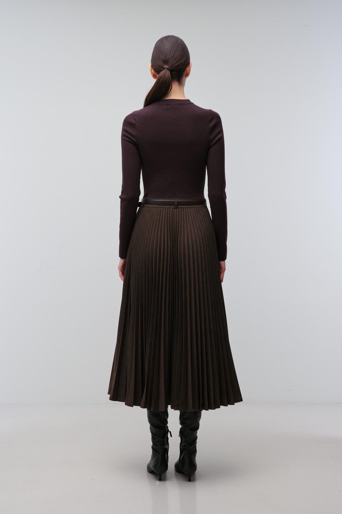 Simkhai Trista Long-Sleeve Midi Dress