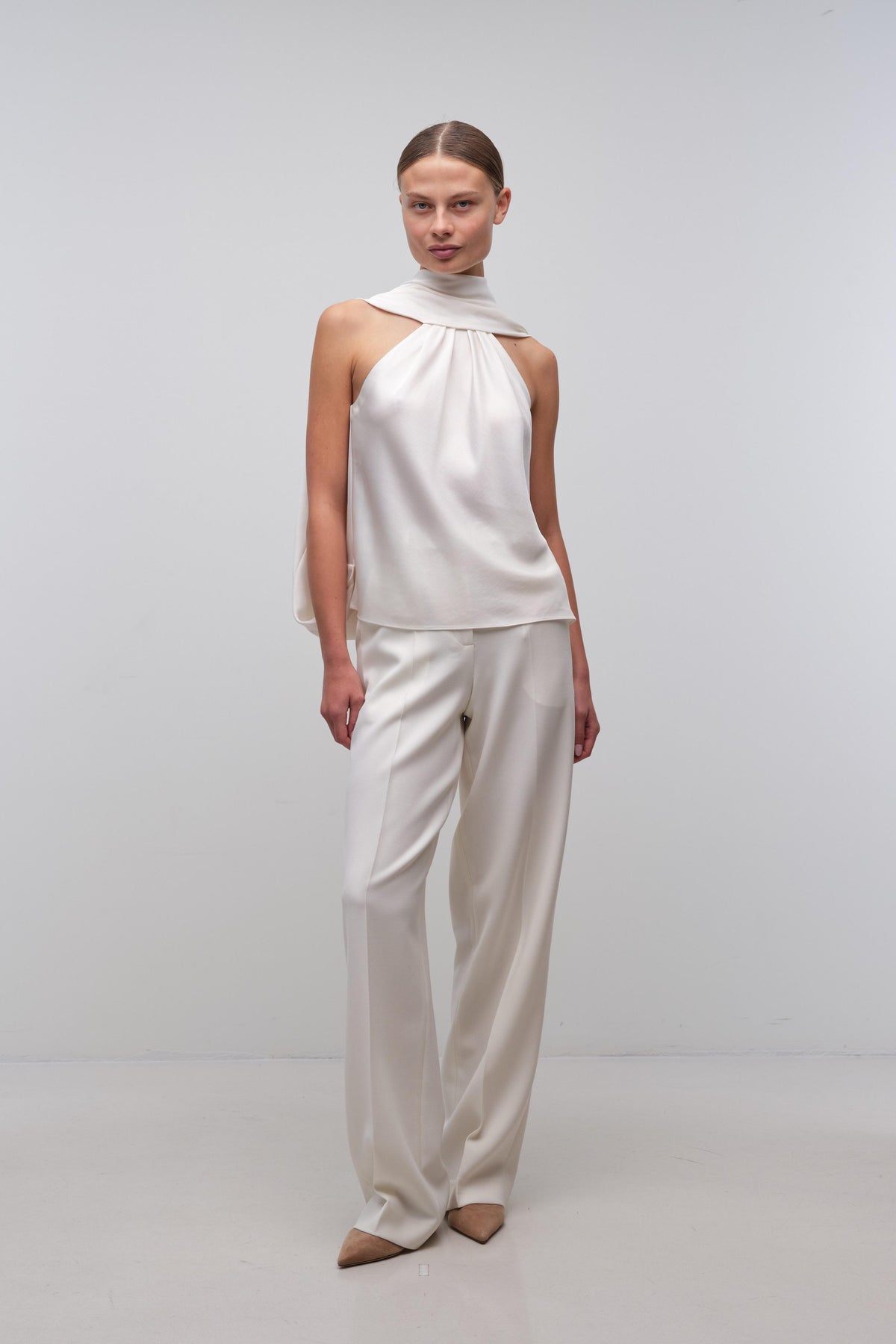 Scarlett Cape Top - Ivory